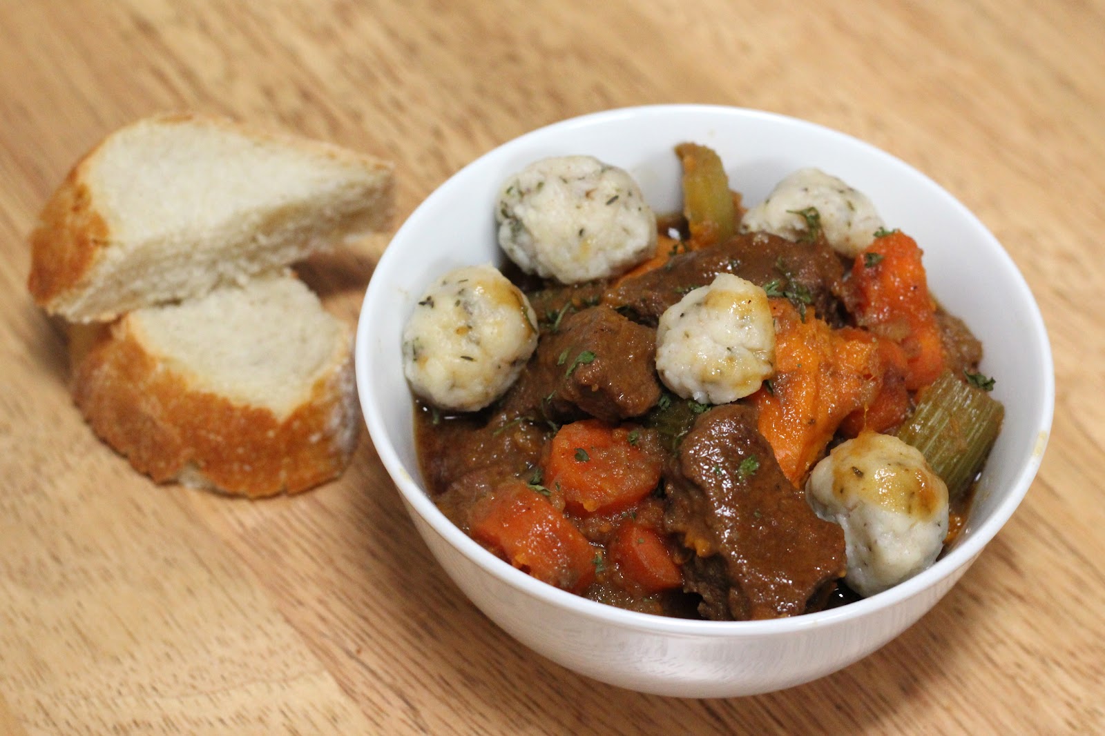 Venison Stew with Dumplings