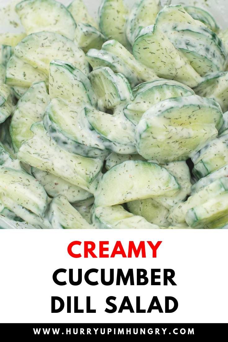 Quick & Easy Creamy Cucumber Dill Salad