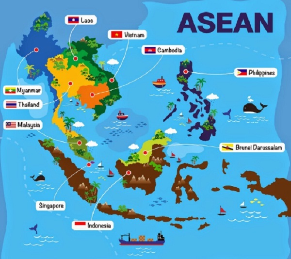 Batas Batas Wilayah Negara Asean Secara Geografis