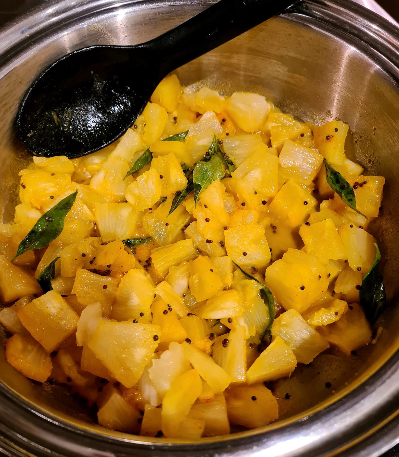 MADE IN SNEHA'S KITCHEN Pineapple Gojju Tangy Spicy Pineapple Curry