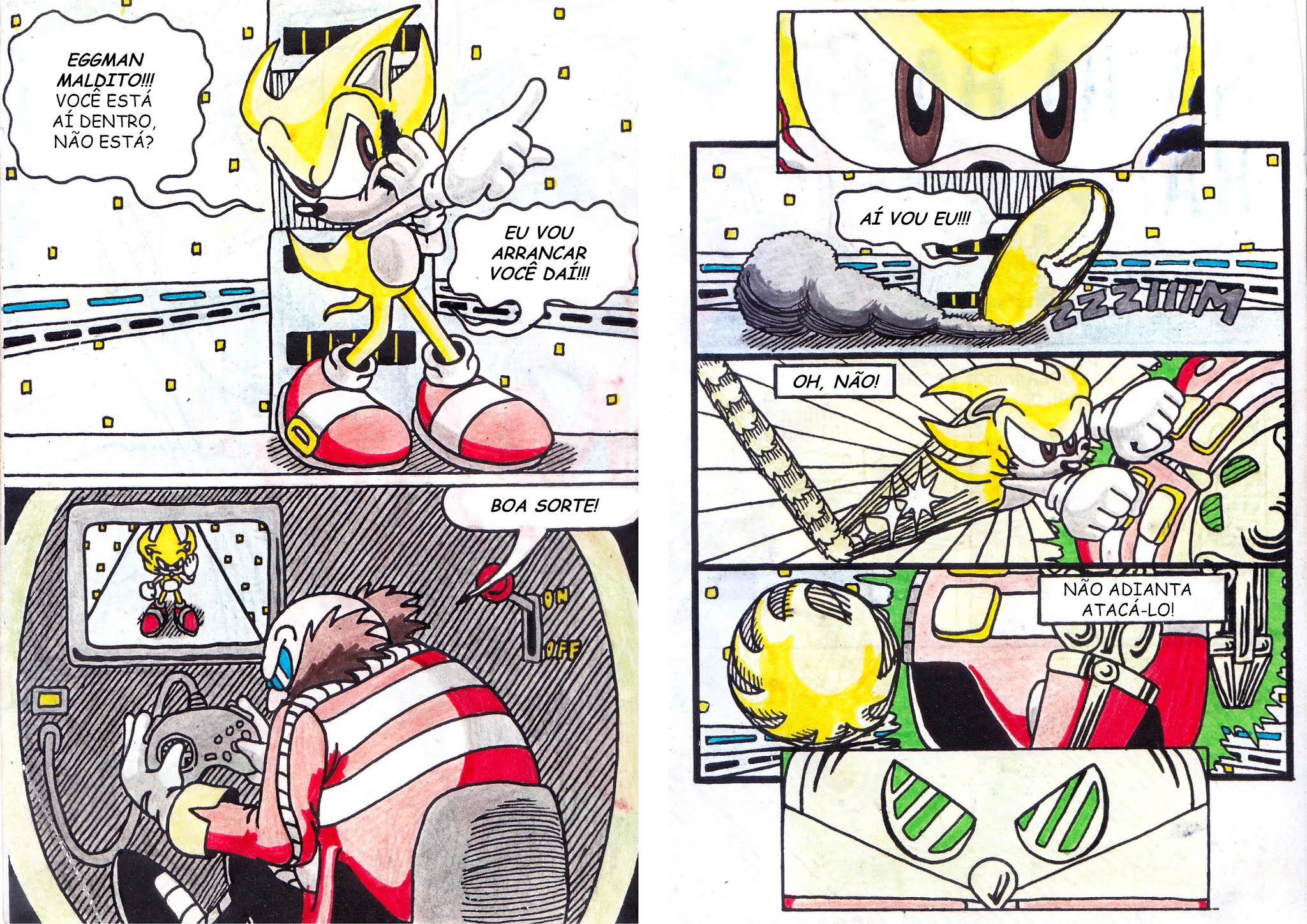 Portfólio de Rogerio Ferraz da Silva: Personagens Super Sonic HQ