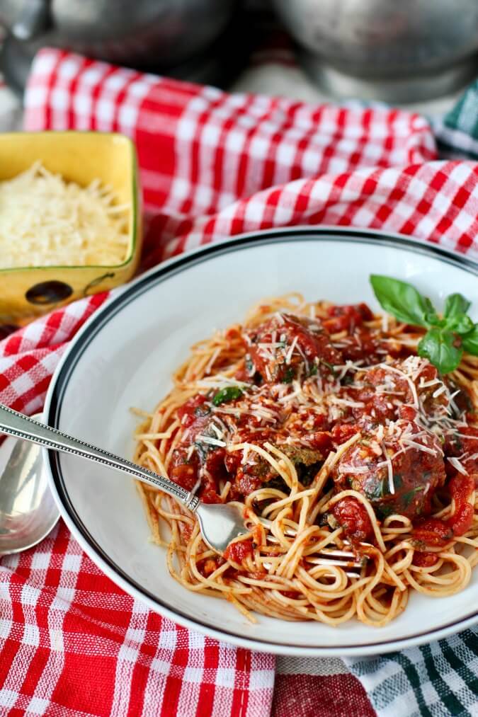 Slow Cooker Meatballs Florentine Karen's Kitchen Stories