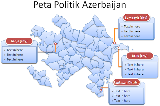 image: Slide 3 Template PPT Peta Azerbaijan