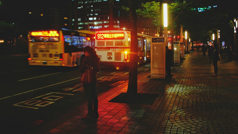 If not for the homesickness, my blog entry from Taipei would've been about biking it. This is somewhere along Songren Road, the main road cutting through the Xinyi shopping district.