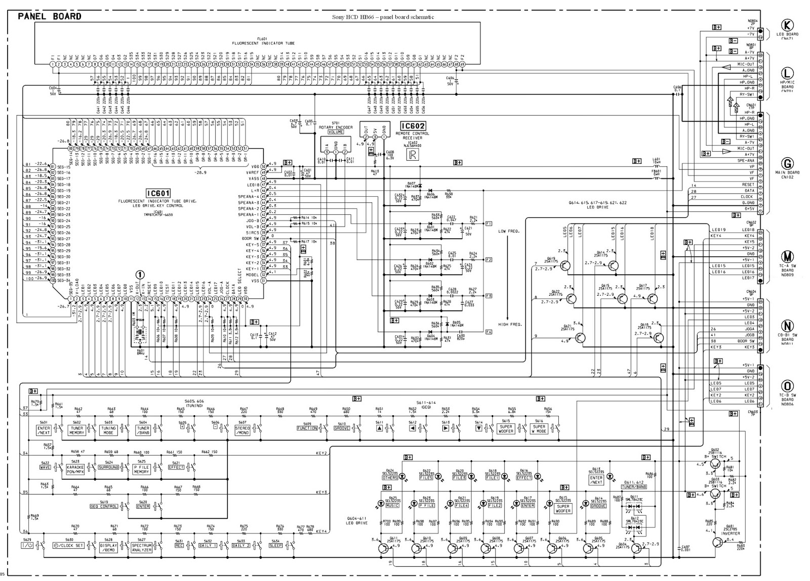 Sony модель hcd h881 принципиальная схема