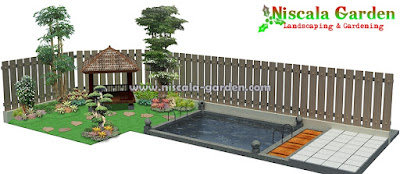 Desain Taman Tropis Modern