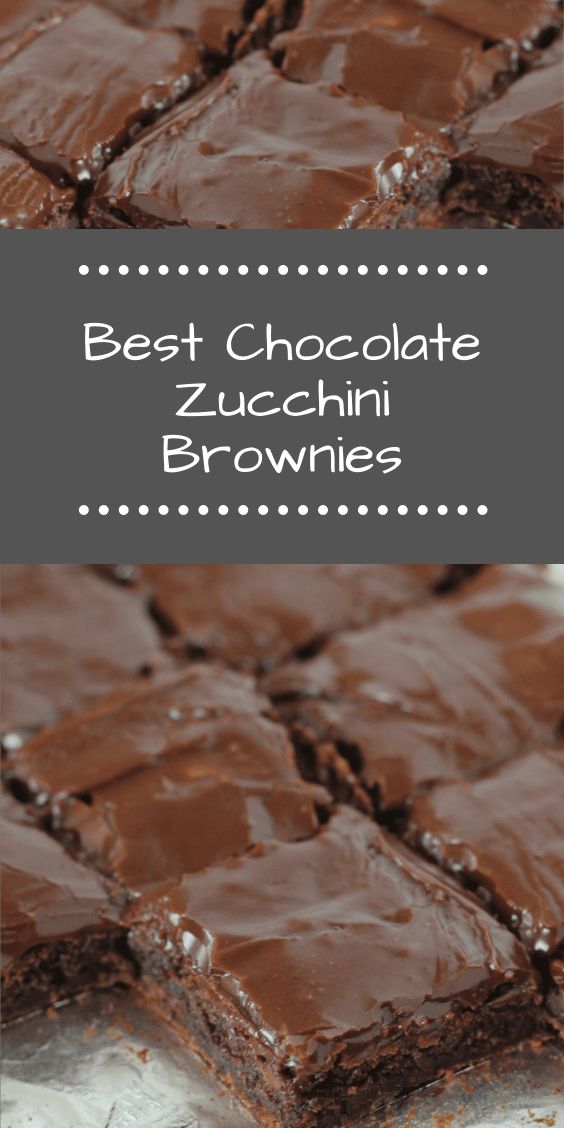 Best Chocolate Zucchini Brownies