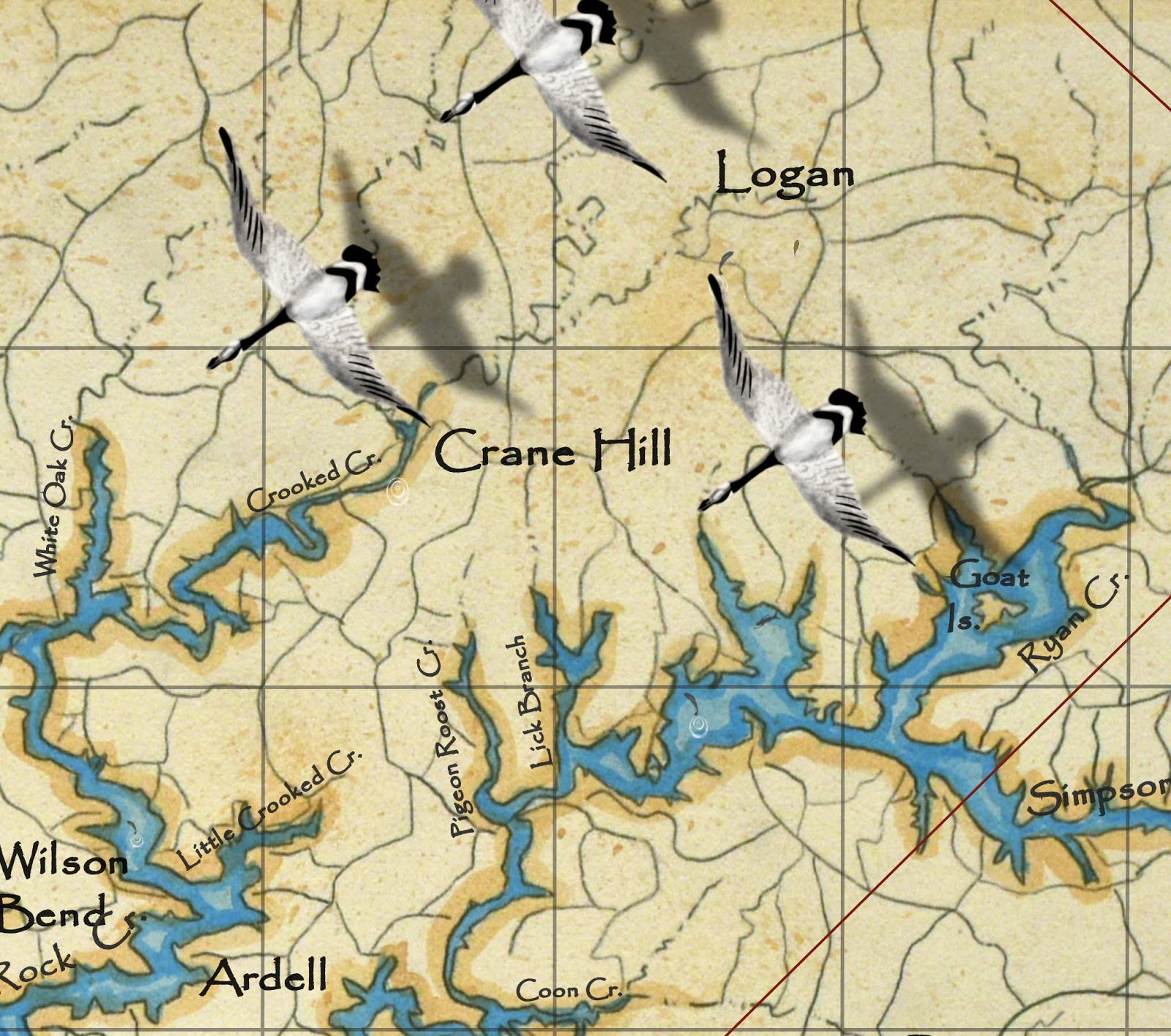 Leo Lakes Map of Lewis Smith Lake