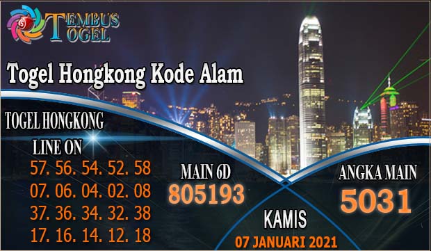Togel Hongkong kode Alam - Hari Kamis 07 Januari 2021