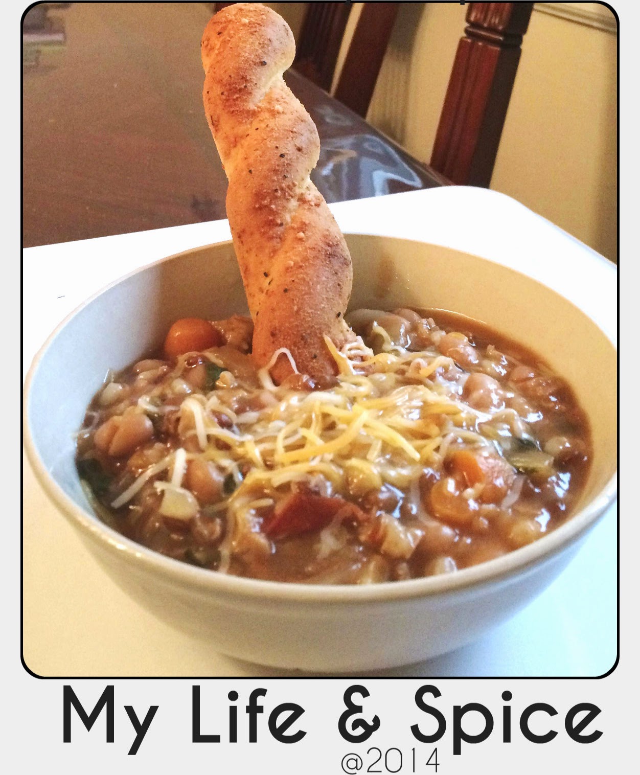My Life and Spice Slow Cooker Bean and Barley Soup
