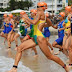 Aussies in action in the women's triathlon in Rio Olympic 2016