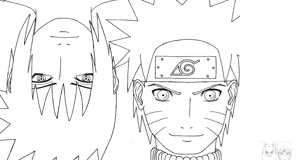 Coloring Page Of Naruto And Sasuke