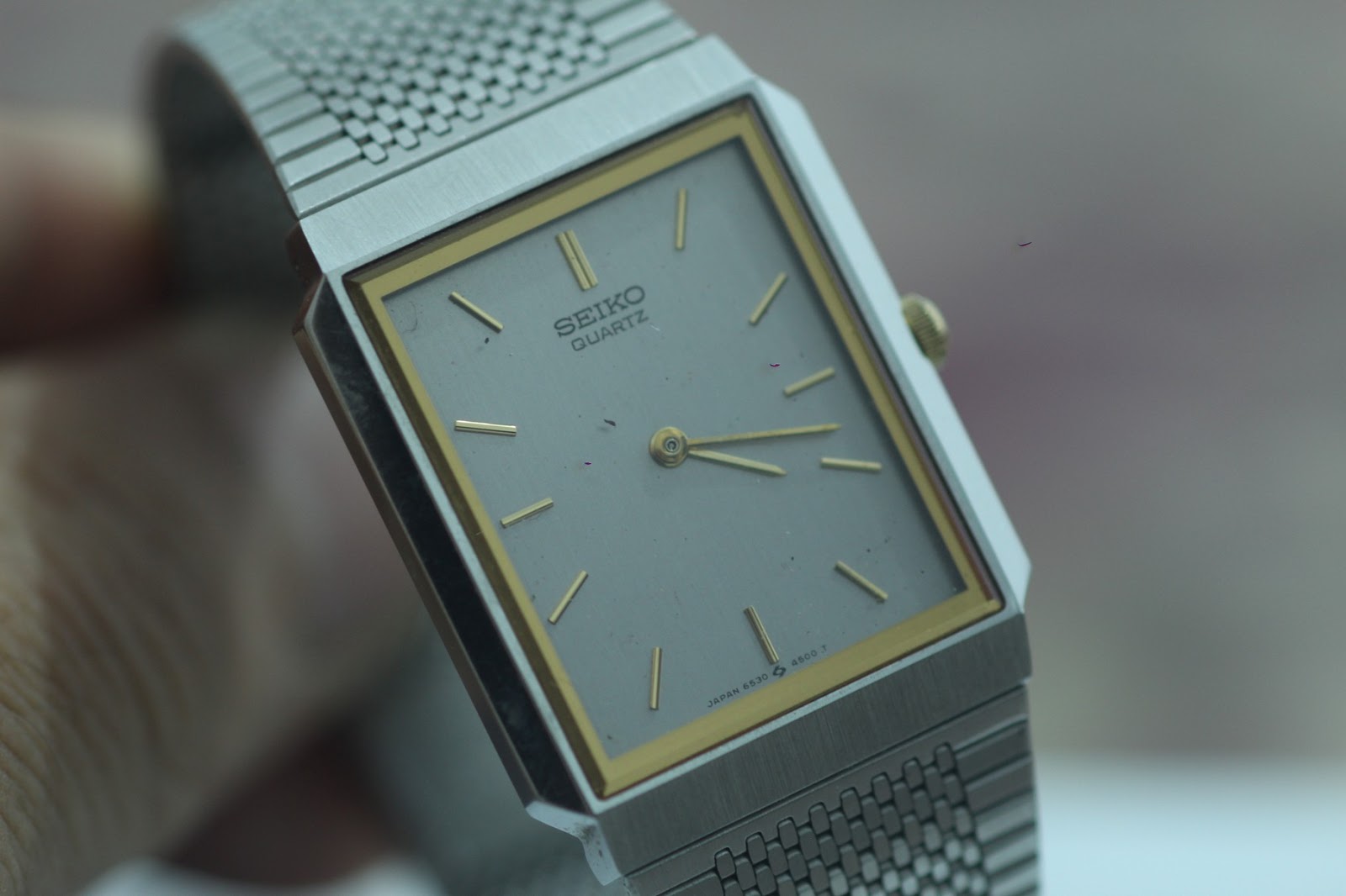 Sale Koleksi Jam Seiko Dress Watch Rectangle Cal 6530 Made In Japan