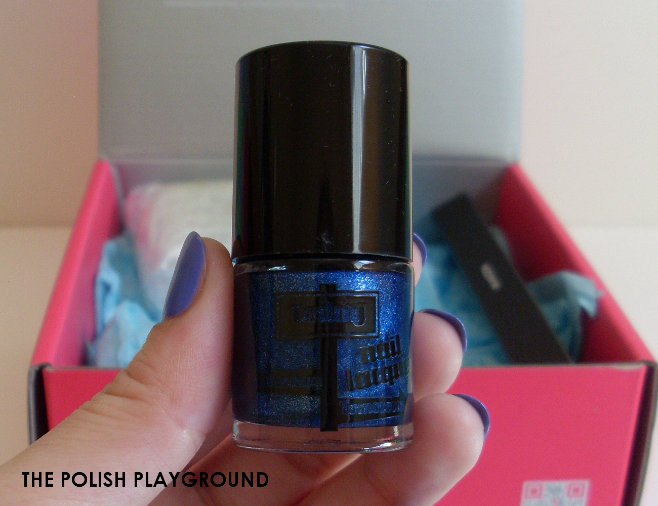 Memebox Colorbox #3 Blue Unboxing - Dearberry Today Nail Lacquer #32 Twilight