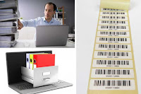 Etiketten mit Barcode