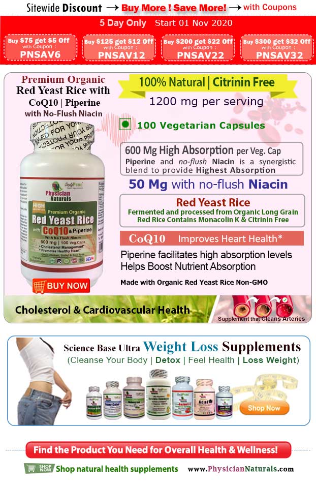 Red Yeast Rice & Weight Loss Supplements Sale