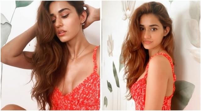 Disha Patani Flaunts Her Sultry Look In The Red Hot Outfit.