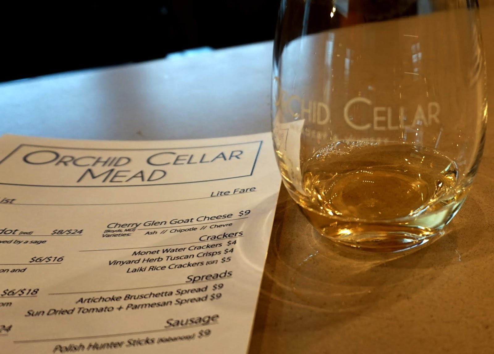 [DMV Frederick, MD] Orchid Cellar Meadery and Winery Mead Tasting