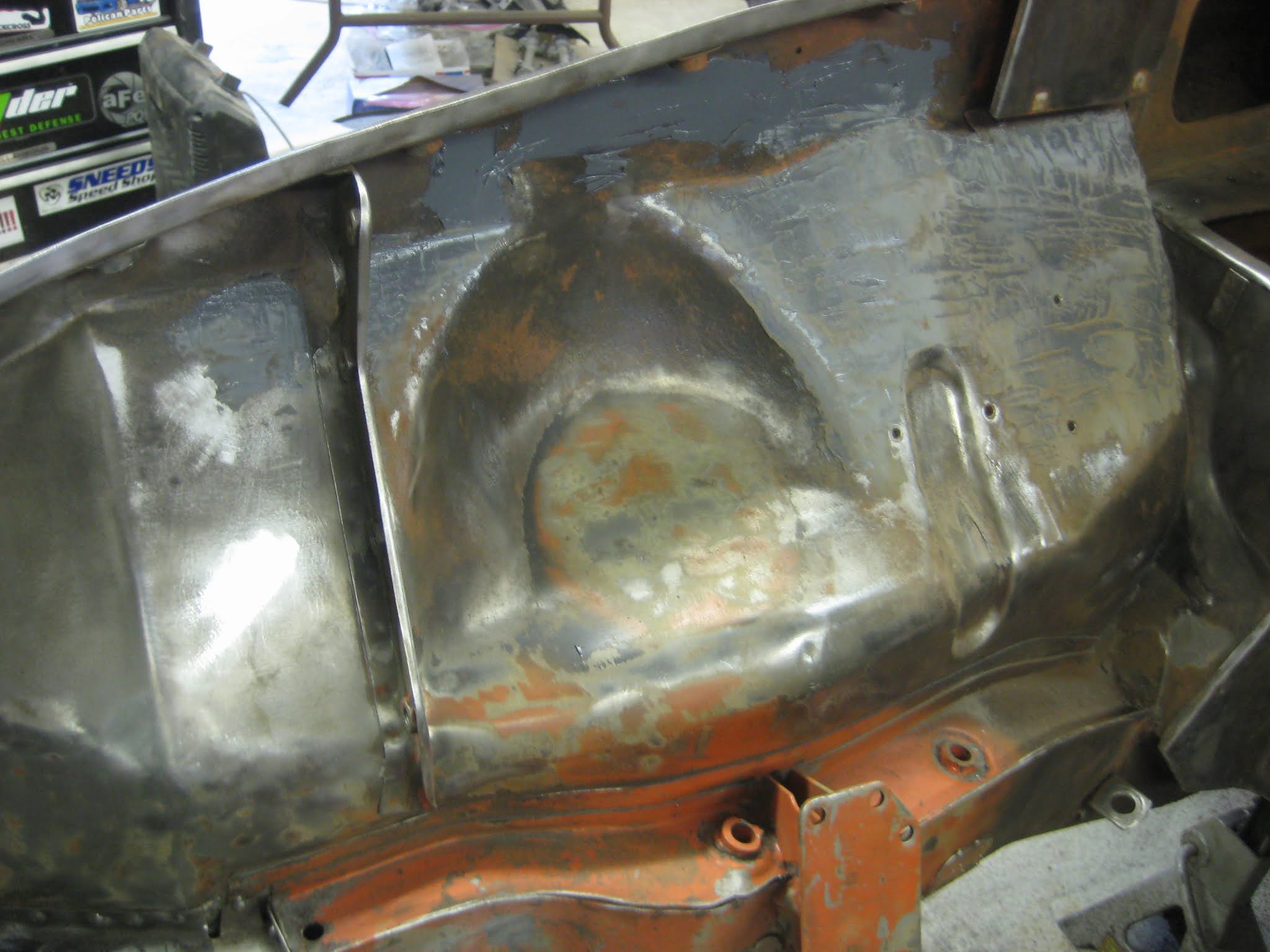 Adam's MGB Restoration Engine Bay Paint