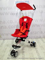 Kereta Bayi LightWeight CocoLatte CL08 iSport Small Polkadot Red