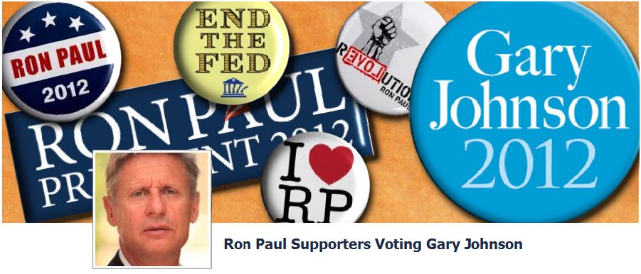 Ron Paul Supporters Voting Gary Johnon