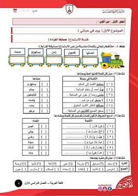أحدث مذكرة لغة عربية للصف الثانى الابتدائى ترم اول 2021