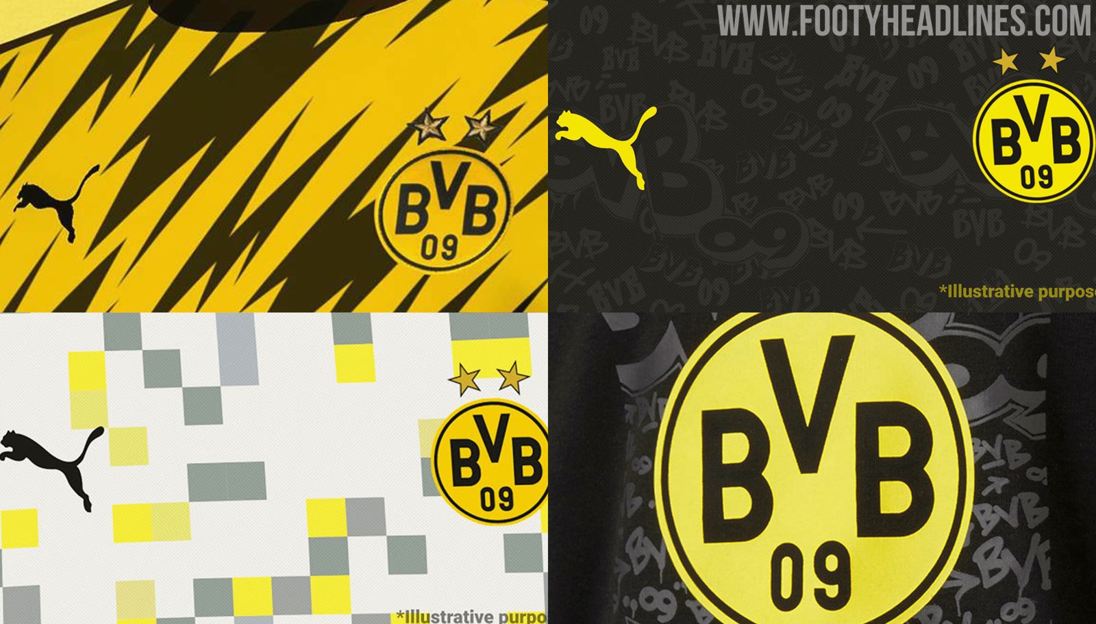 LEAK OVERVIEW: Borussia Dortmund 20-21 Home, Away, Third Kit ...