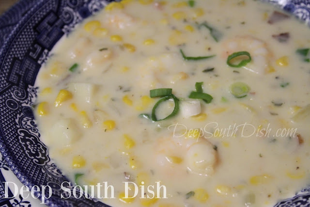 Deep South Dish Corn Chowder With Shrimp