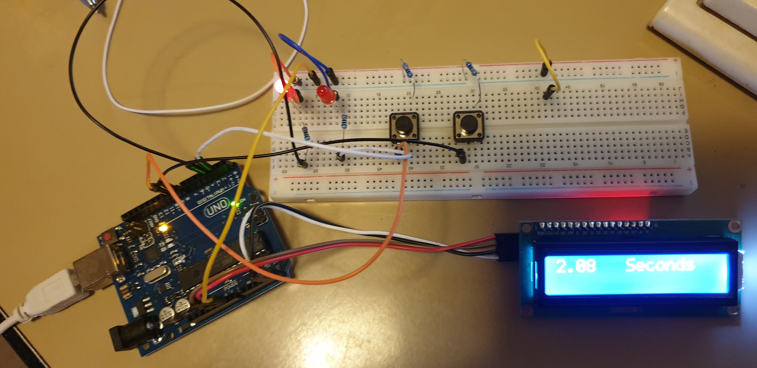 JonDent - Exploring Electronic Music: LCD Timer - i2c - Arduino