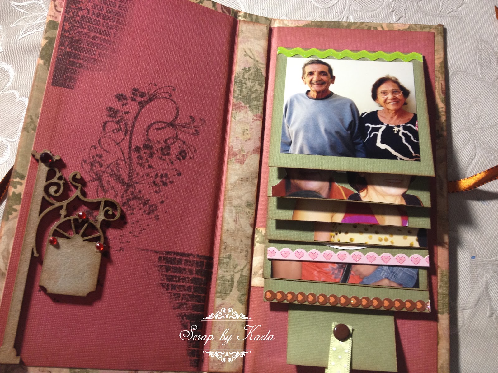 Scrap By Karla MINI ÁLBUM EM CASCATA