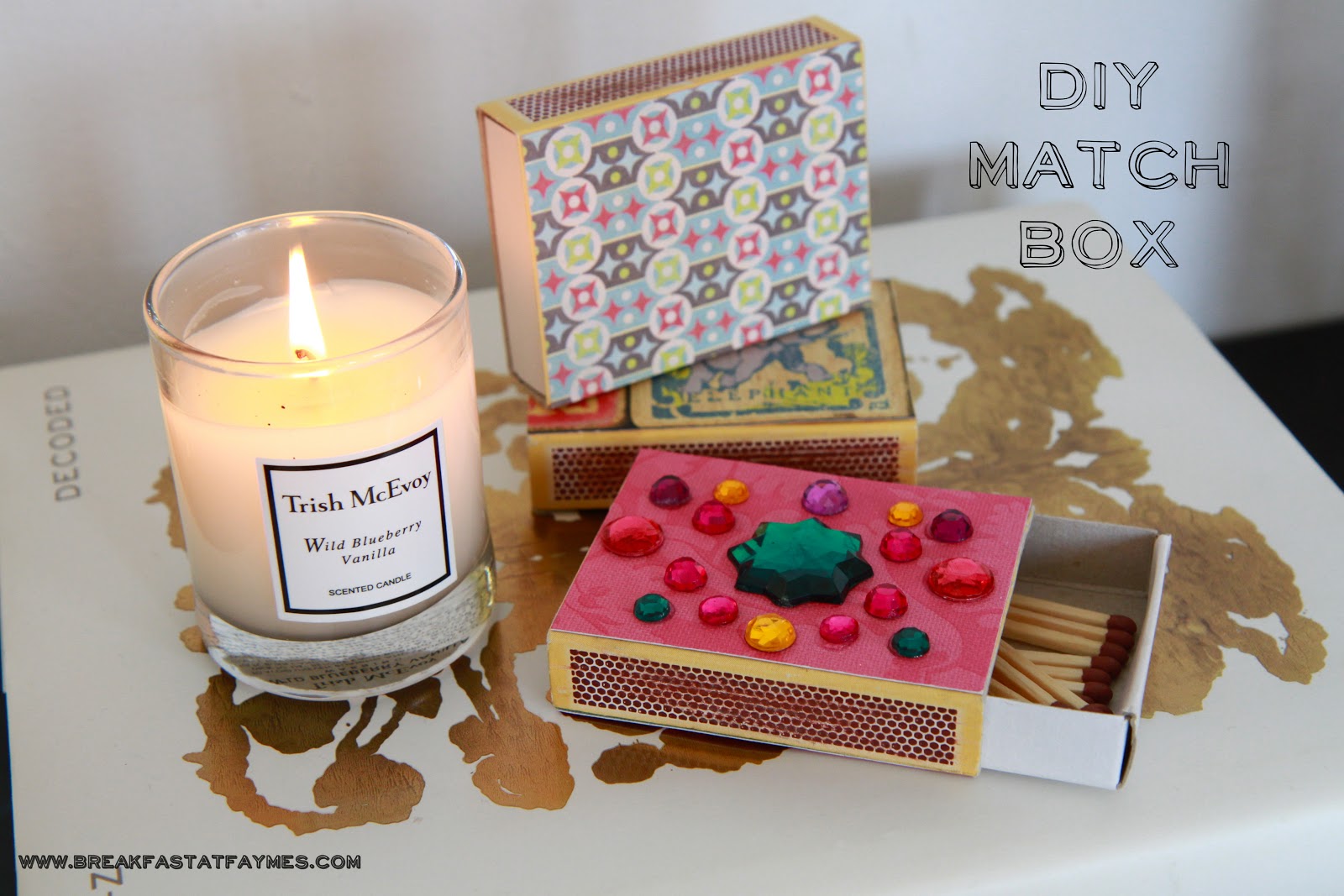 Breakfast at Fayme's DIY Matchboxes