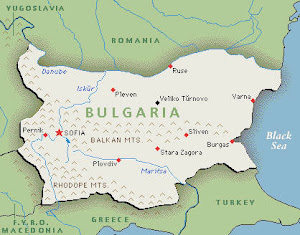 Map of Bulgaria