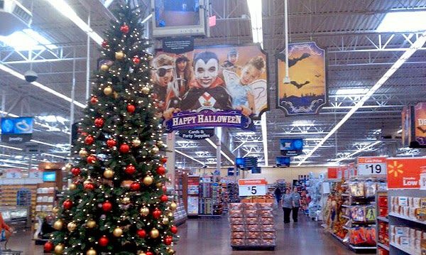 Image result for walmart christmas section