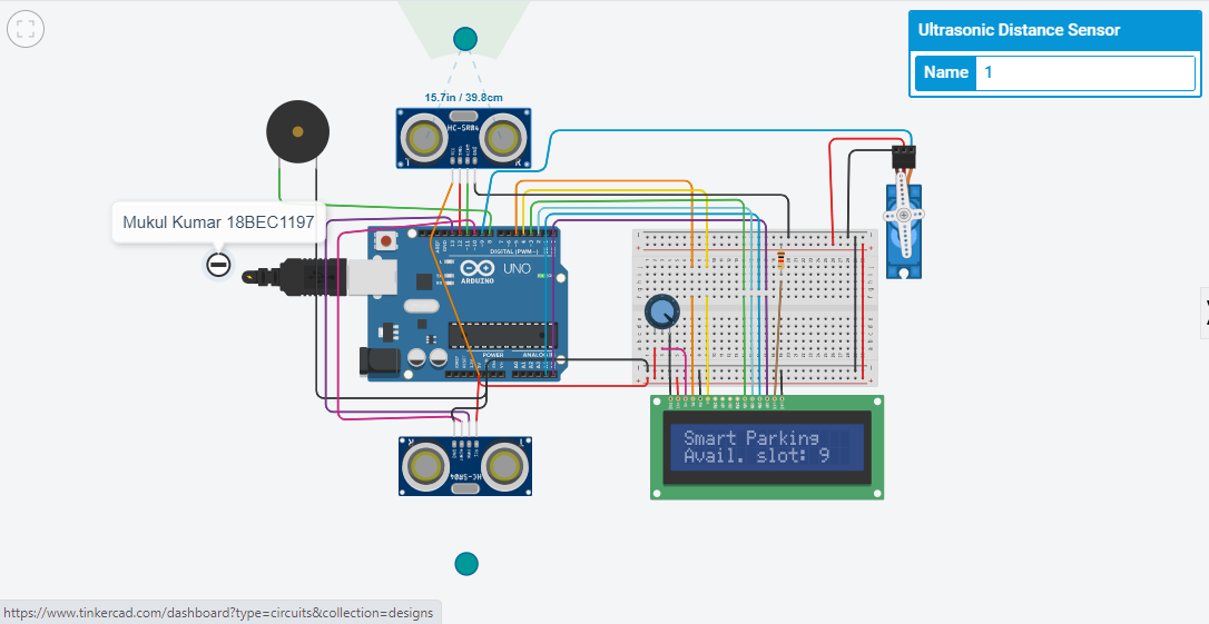 Smart Parking System Using Arduino Uno