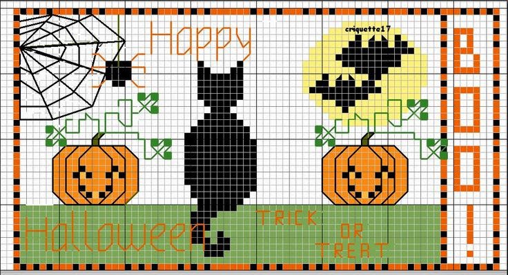 halloween punto croce