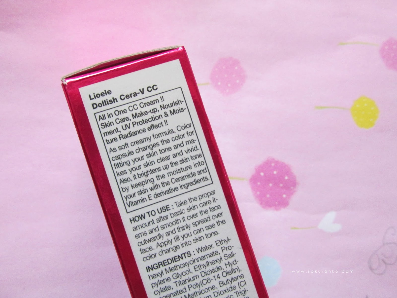 Sakuranko Lioele Dollish CeraV CC Cream