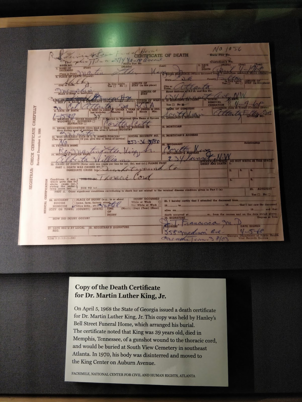Cultured Individual: Atlanta Civil and Human Rights Museum Media Gallery