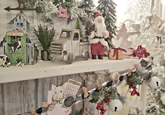 Penny's Vintage Home: Christmas Tree Farm Mantel