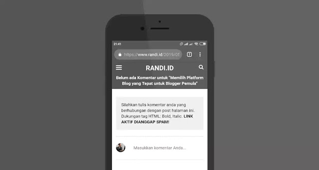 Cara Mengatasi Kolom Komentar Blog Hilang di Versi Mobile