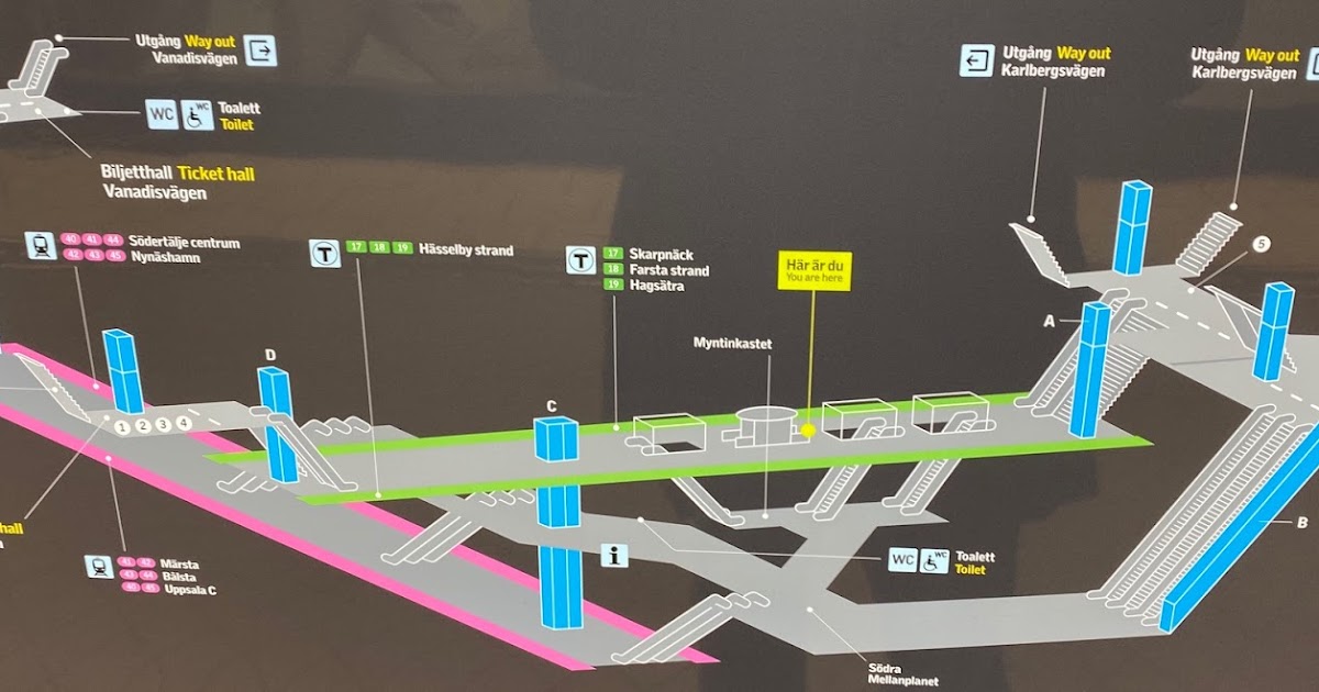 Stockholm Odenplan pendeltågstation karta