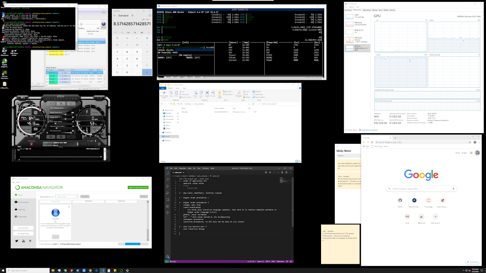 Jetson AGX Xavier as a desktop machine