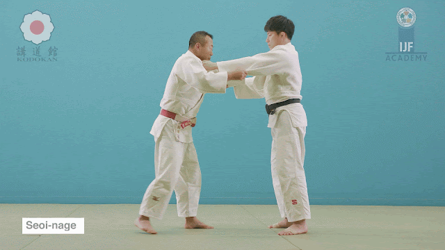 Técnicas de luta livre de judô. Baixe um vídeo do lançamento da Seoi-nage.