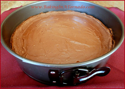 Double Chocolate Cheesecake Pie | recipe developed by www.BakingInATornado.com | #reicpe #dessert