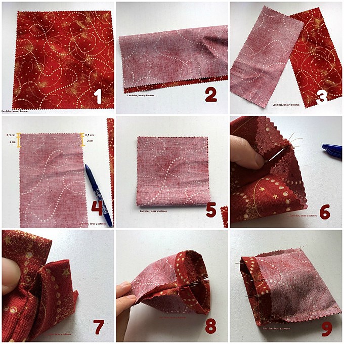 Con hilos, lanas y botones: DIY calendario de Adviento