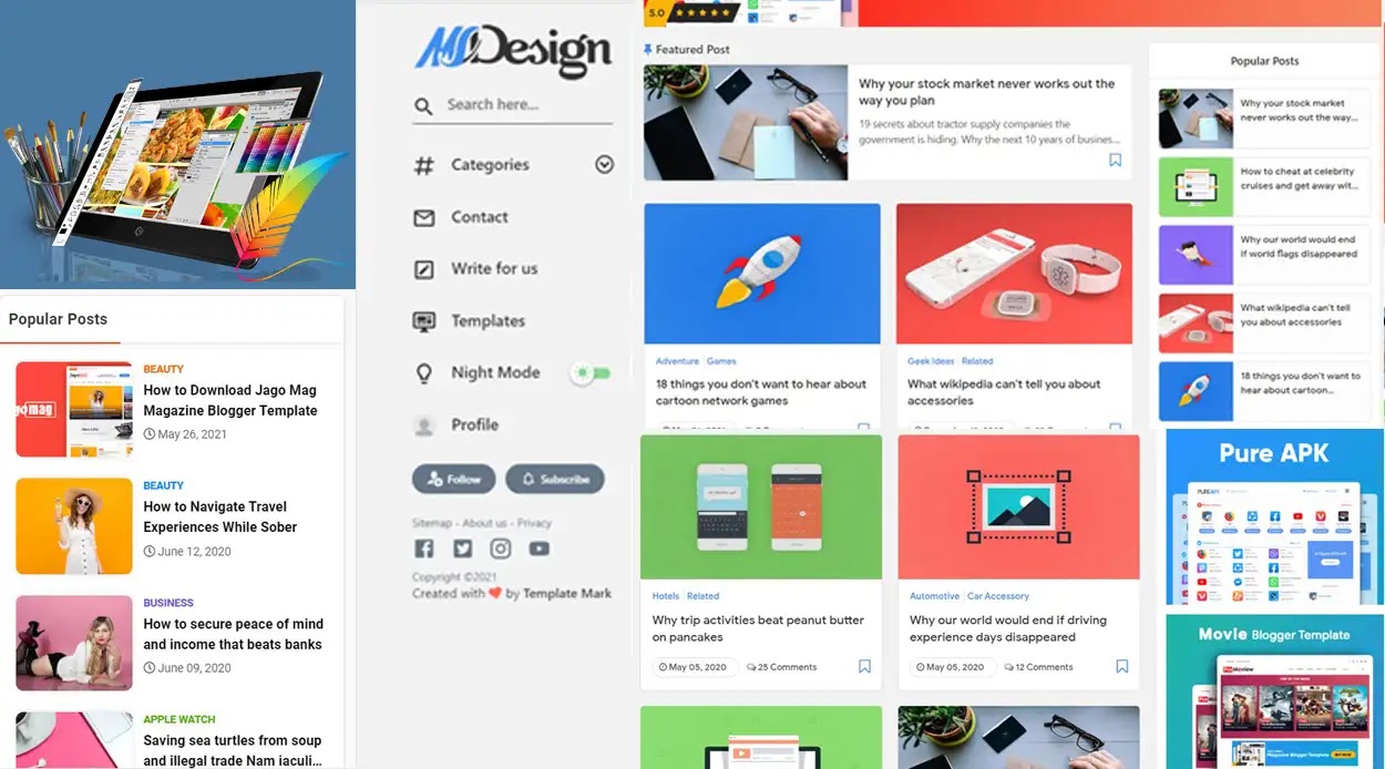 MSD Responsive Blogger Template Free Download