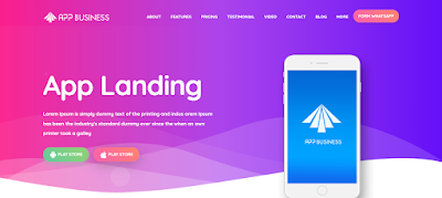 free landingpage template appbusiness