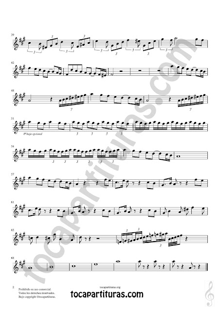 2 Trompeta y Fliscorno Partitura de Pas de Deux Sheet Music for Trumpet and Flugelhorn Music Scores La Mayor / A Major Original Tone PDF/MIDI de Trompeta