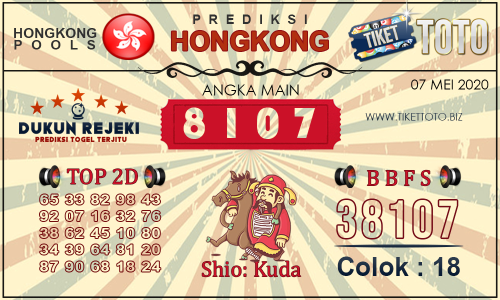 Prediksi Togel HONGKONG TIKETTOTO 07 MEI 2020