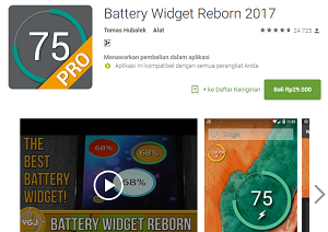 Aplikasi Widget Terbaik Android Battery Widget Reborn