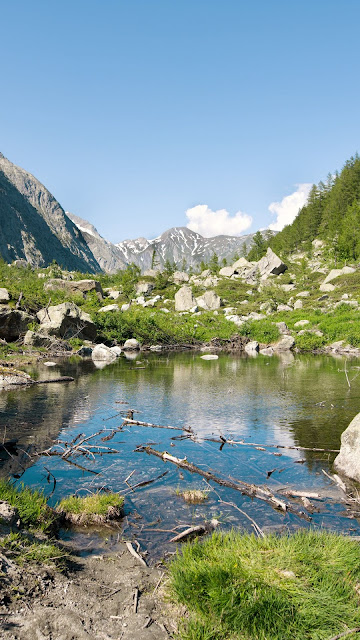 Valley, Landscape, Lake, Mountains, Stones, Rocks